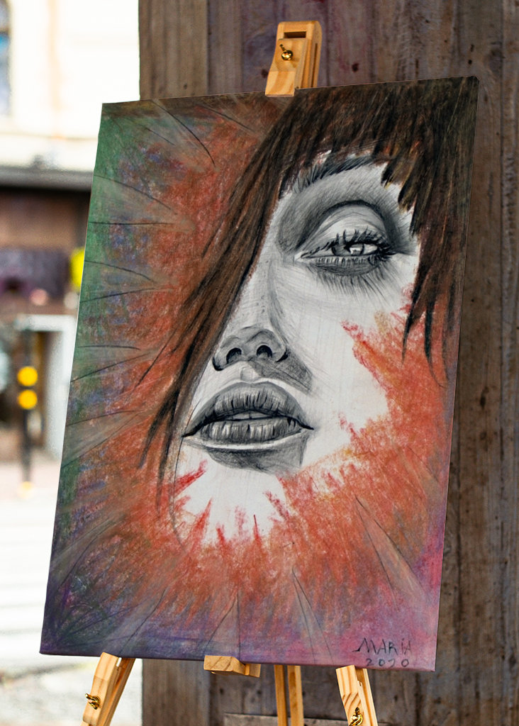 Portrét ženskej tváre