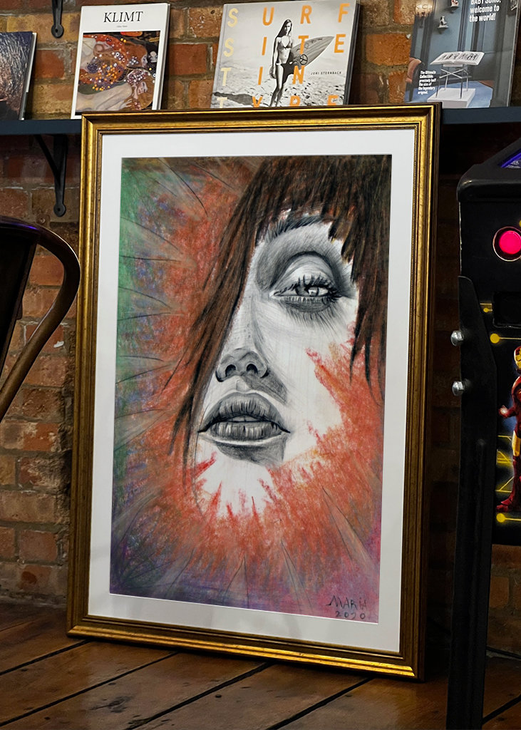 Portrét ženskej tváre