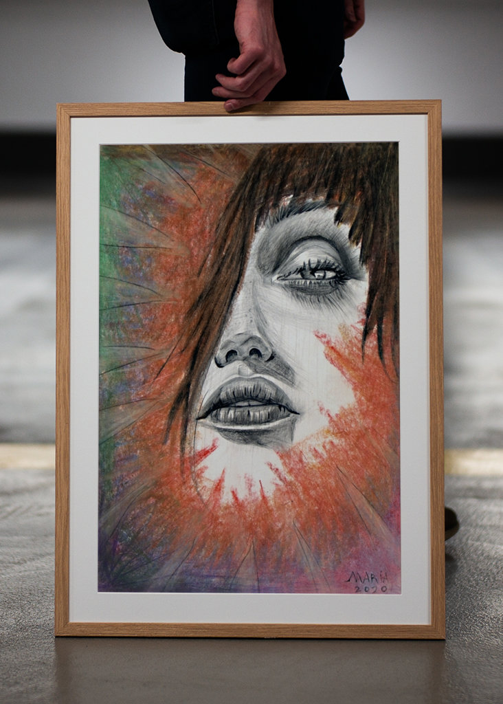 Portrét ženskej tváre