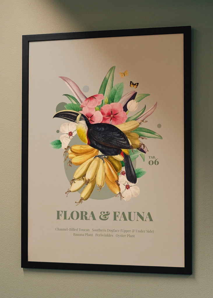 Flora og fauna med tukan