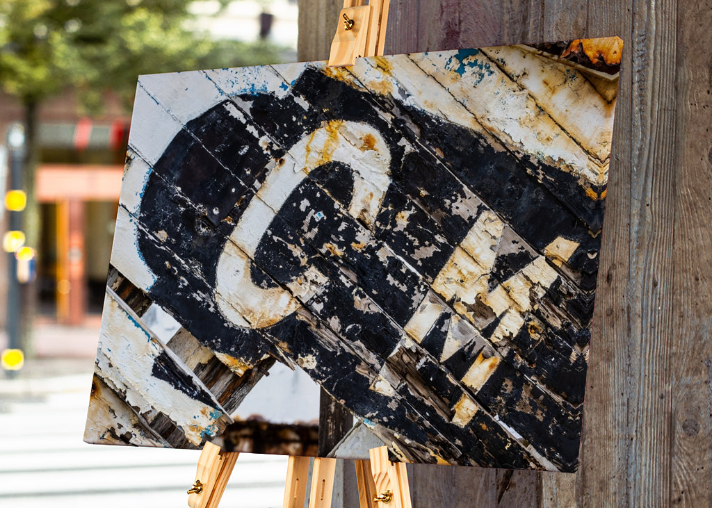 Letters on colorful wood CM