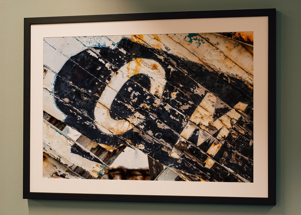 Letters on colorful wood CM