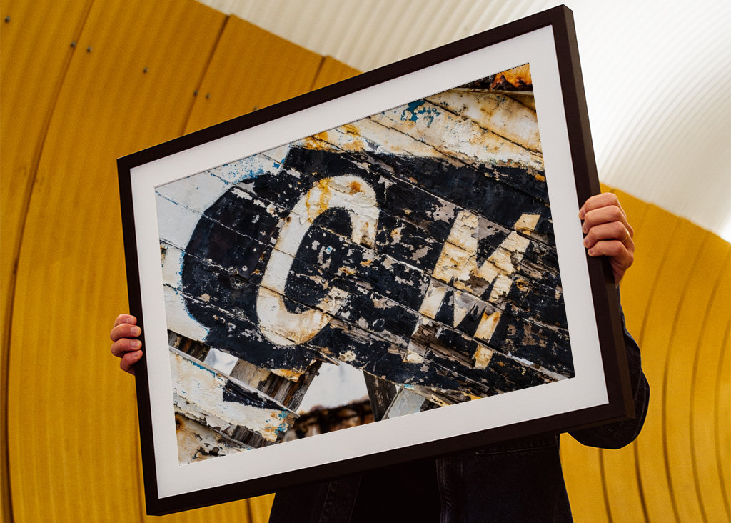 Letters on colorful wood CM