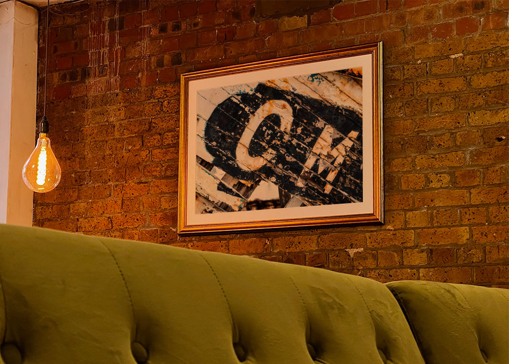 Letters on colorful wood CM