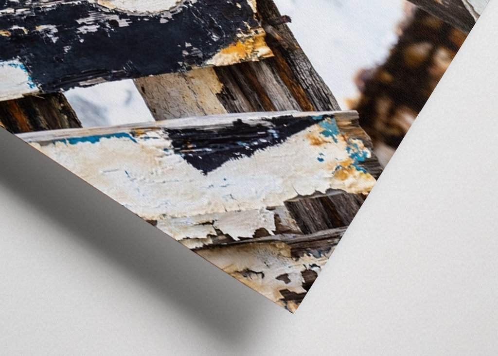 Letters on colorful wood CM