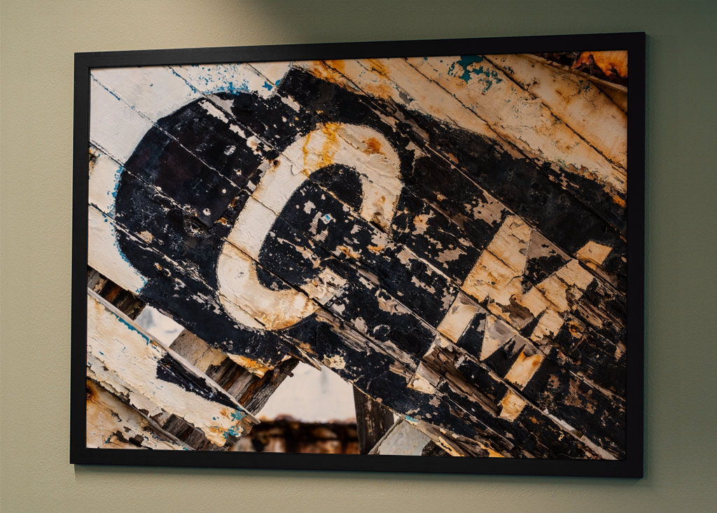 Letters on colorful wood CM