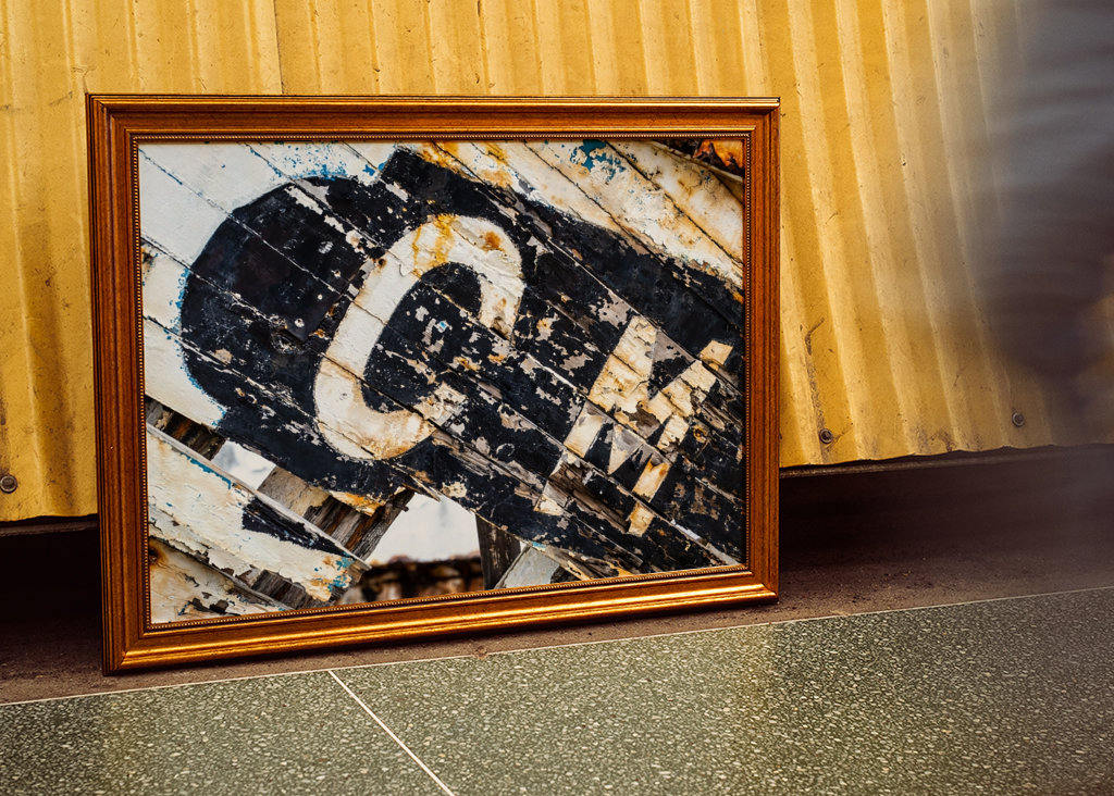 Letters on colorful wood CM