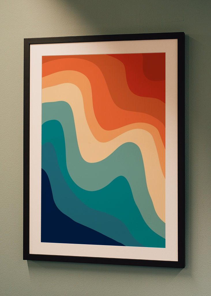 Onda de remolino de verano retro 1a