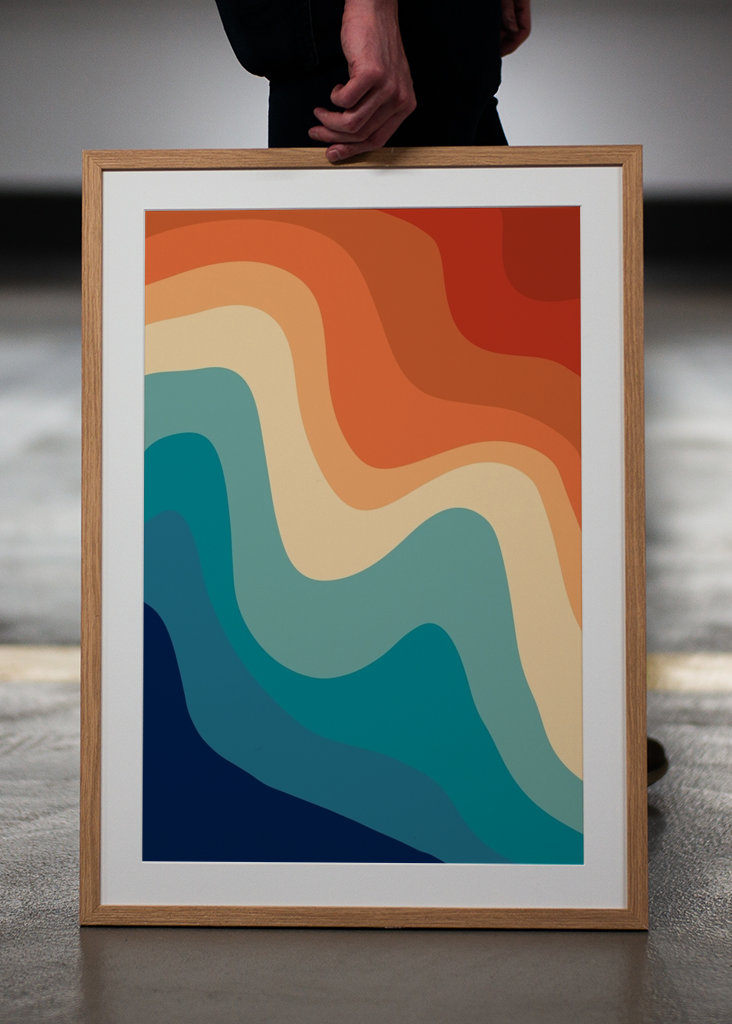 Onda de remolino de verano retro 1a