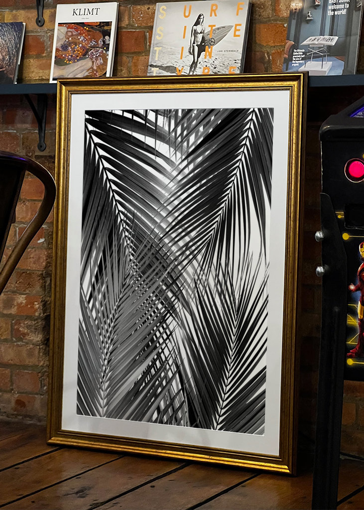 Rêve de feuilles de palmier noir - Cali