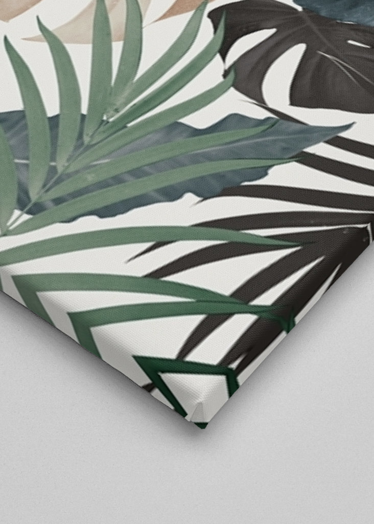 Padrão de folhas tropicais da selva