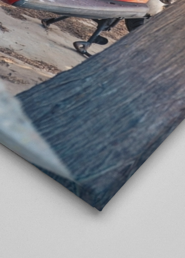 Roter Roller in der Sonne