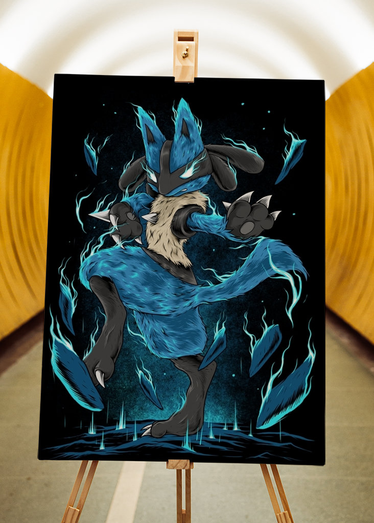 Lucario Pokemon Illustration