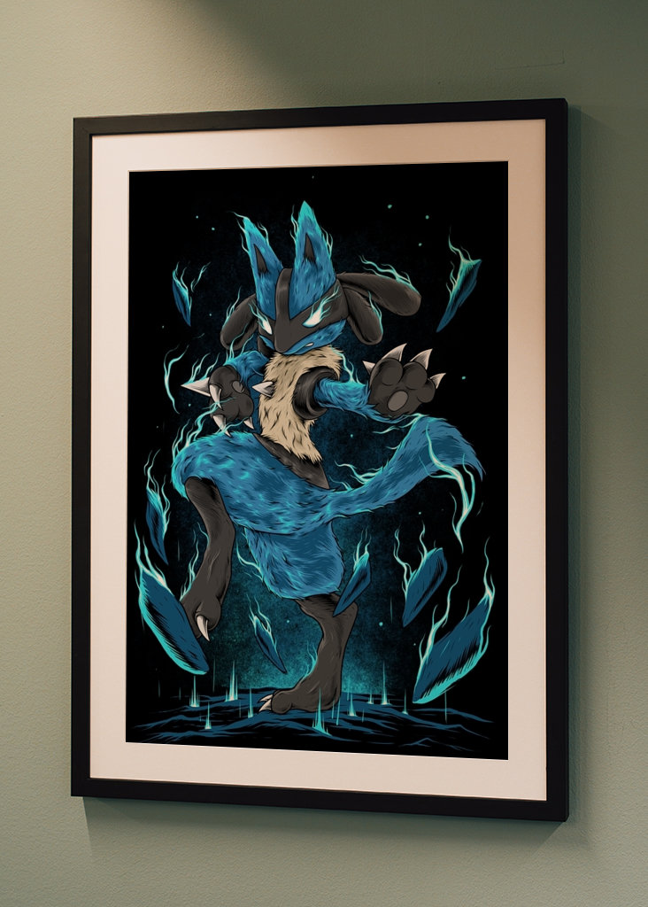 Lucario Pokemon Illustration