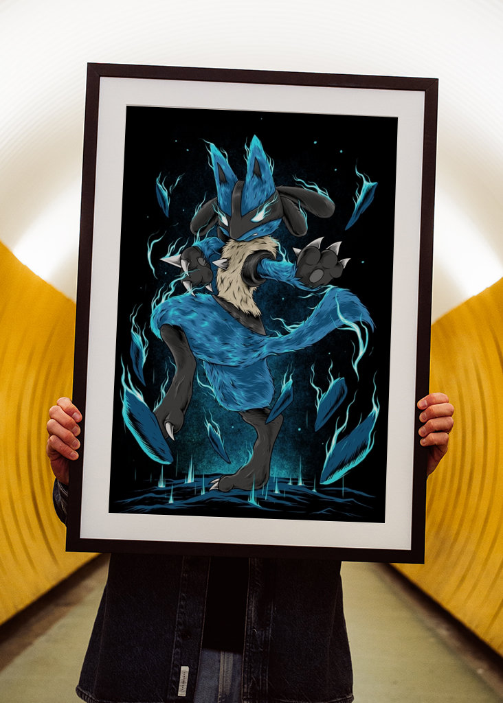 Lucario Pokemon Illustration