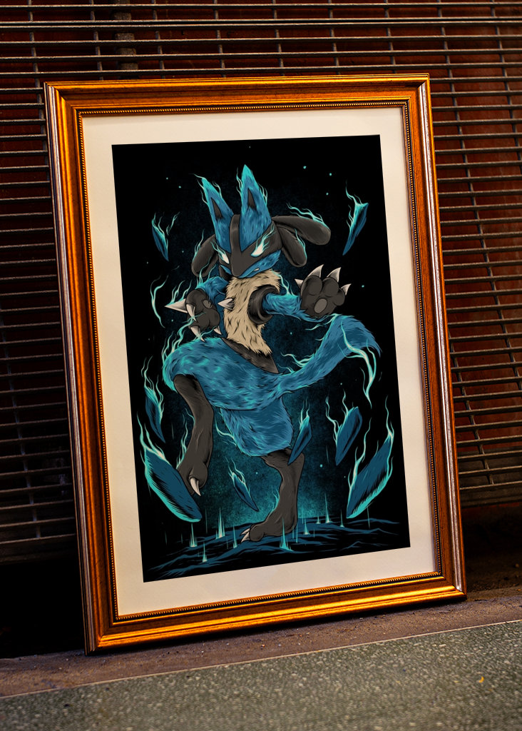 Lucario Pokemon Illustration