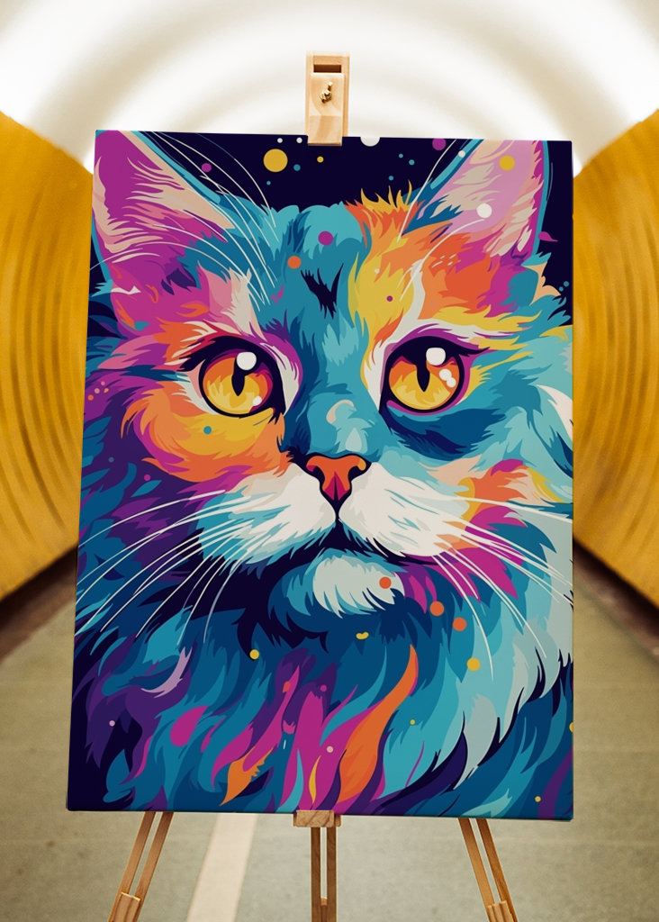 Cute Cat Animal Pop Art