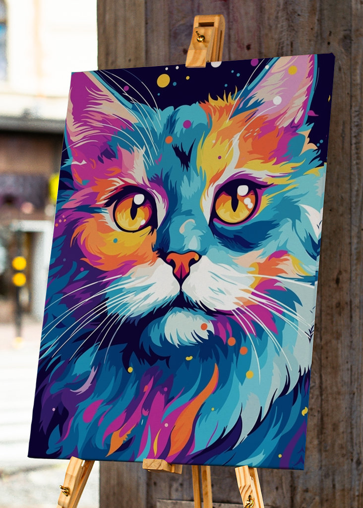 Cute Cat Animal Pop Art