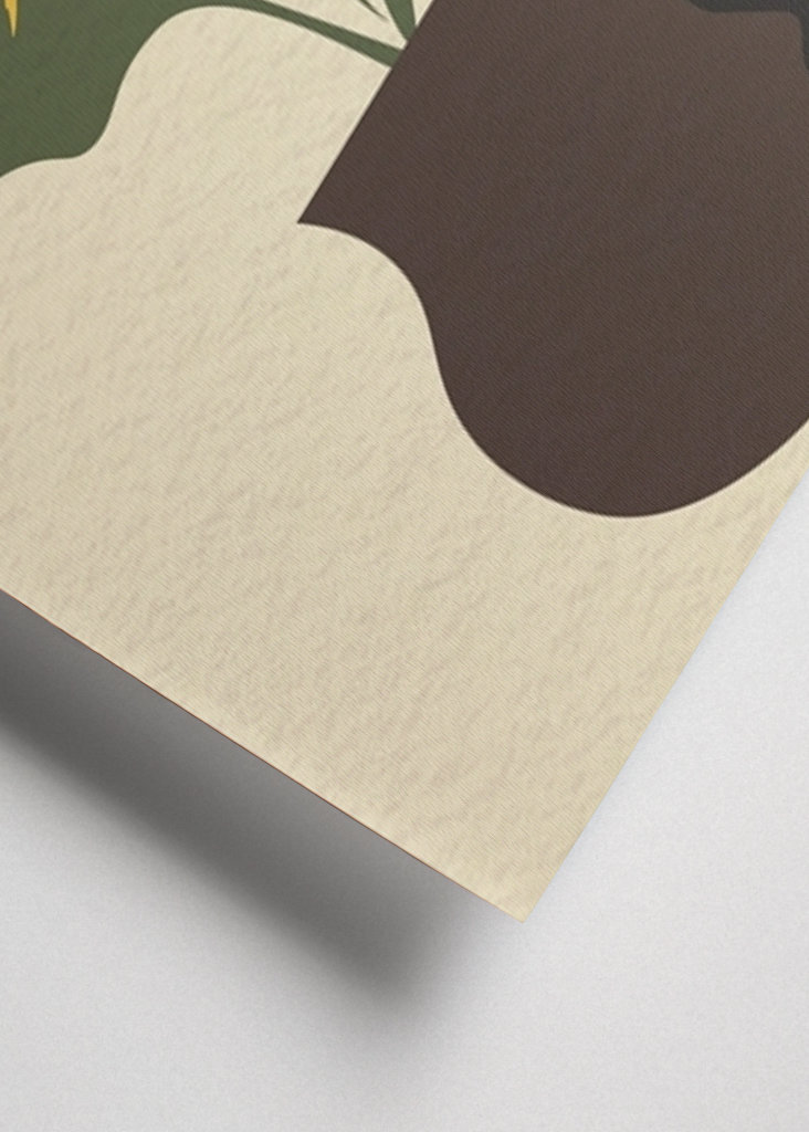 Cat and sunflower pot