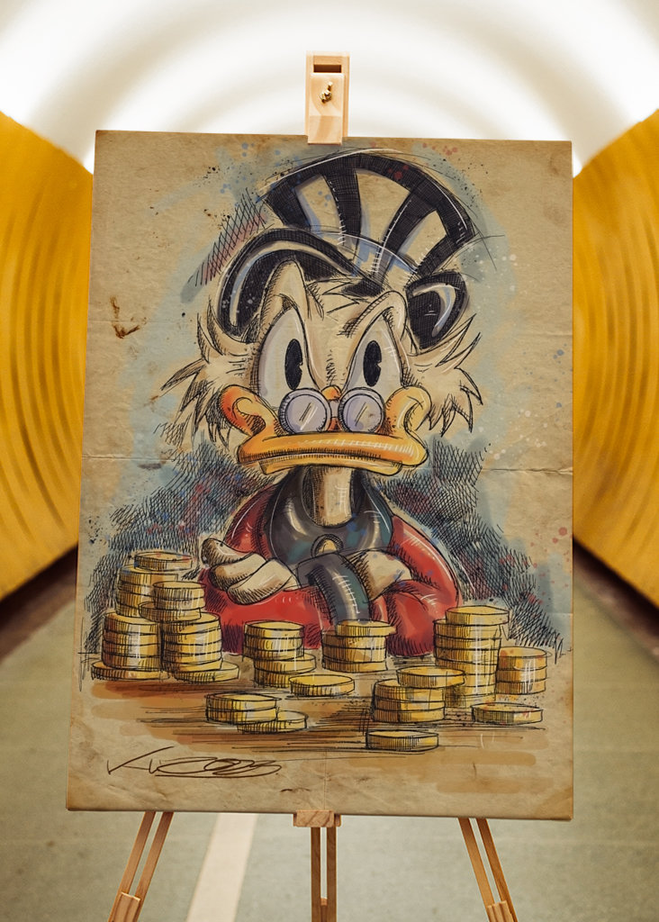 El Scrooge: ¿Quieres dinero?