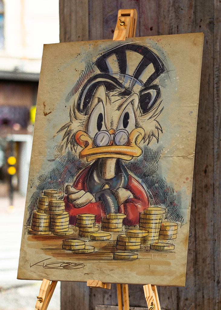 El Scrooge: ¿Quieres dinero?