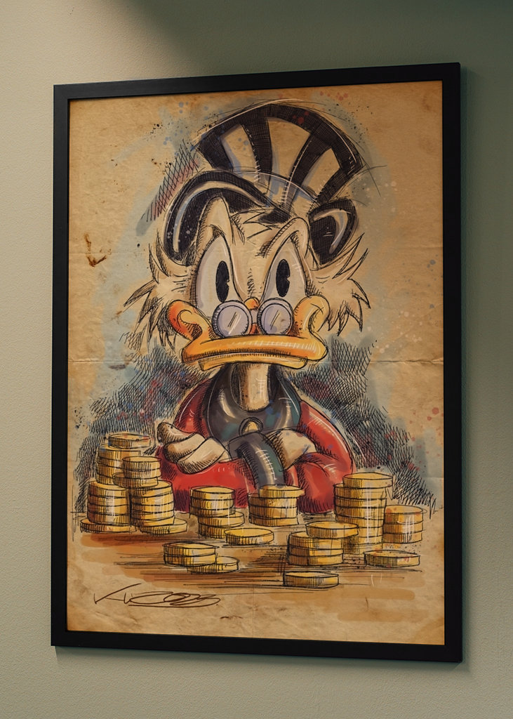 El Scrooge: ¿Quieres dinero?