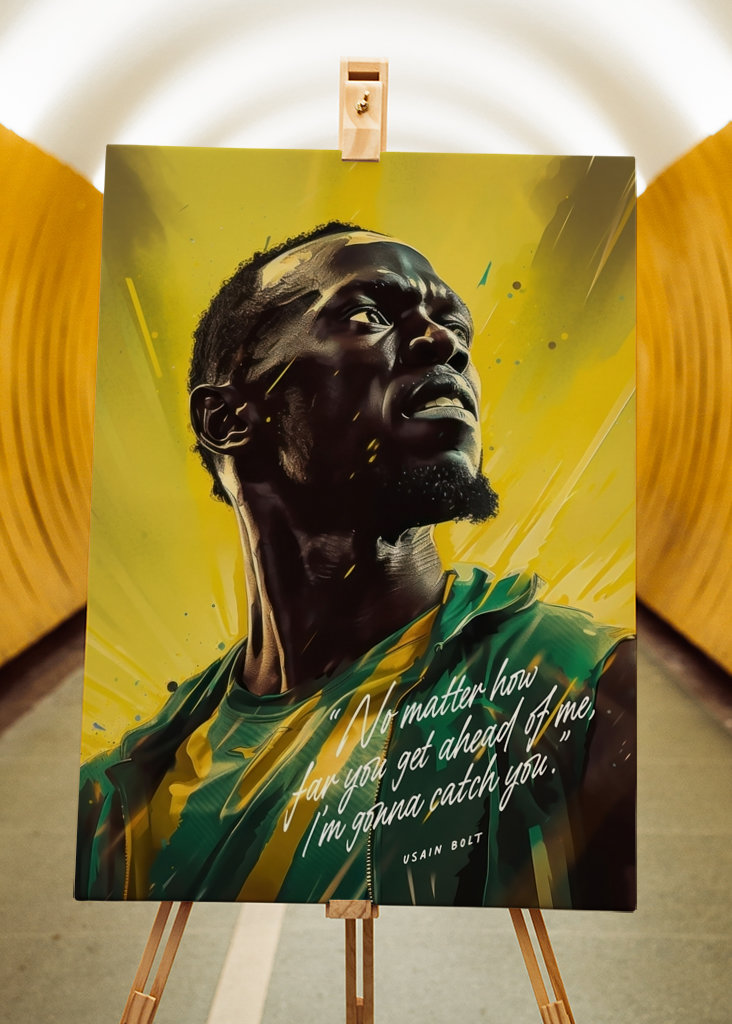 Usain Bolt Art Quote