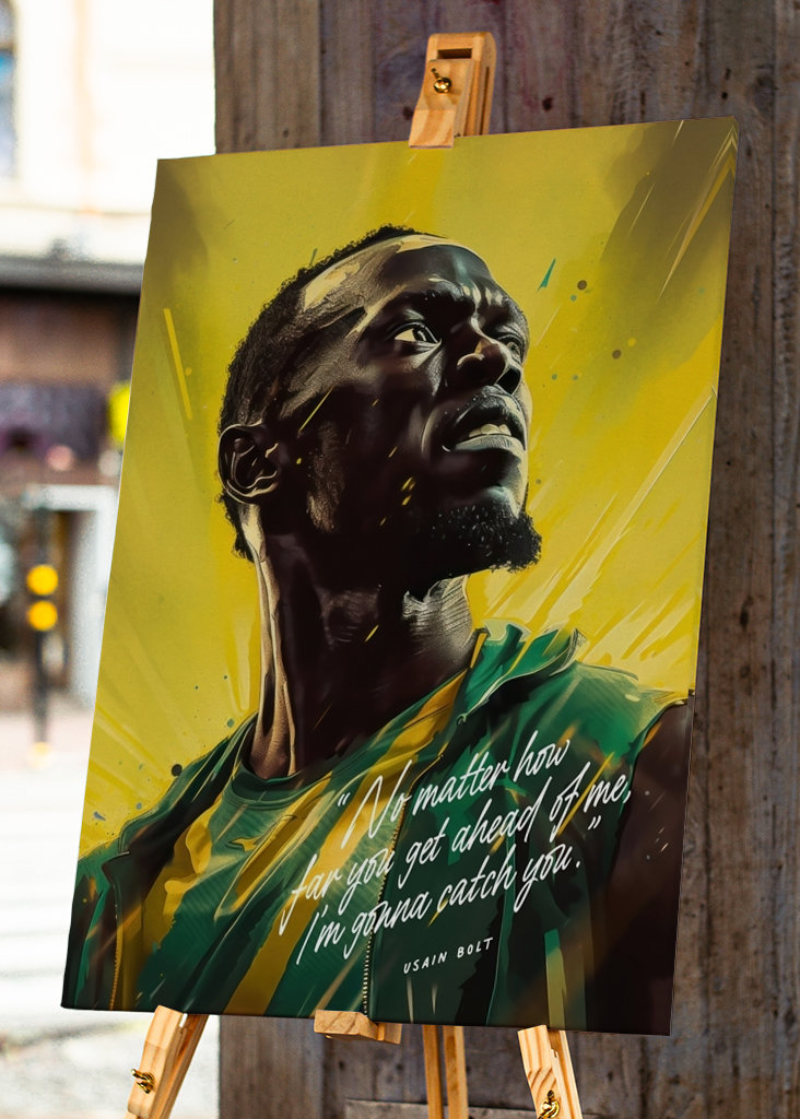 Usain Bolt Art Quote