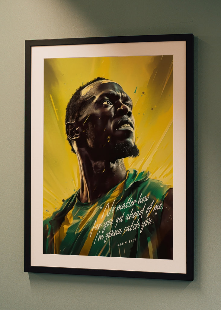 Usain Bolt Art Quote