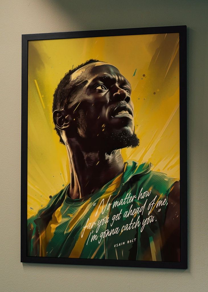 Usain Bolt Art Quote