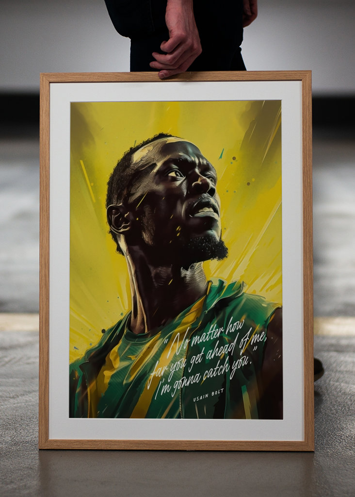 Usain Bolt Art Quote