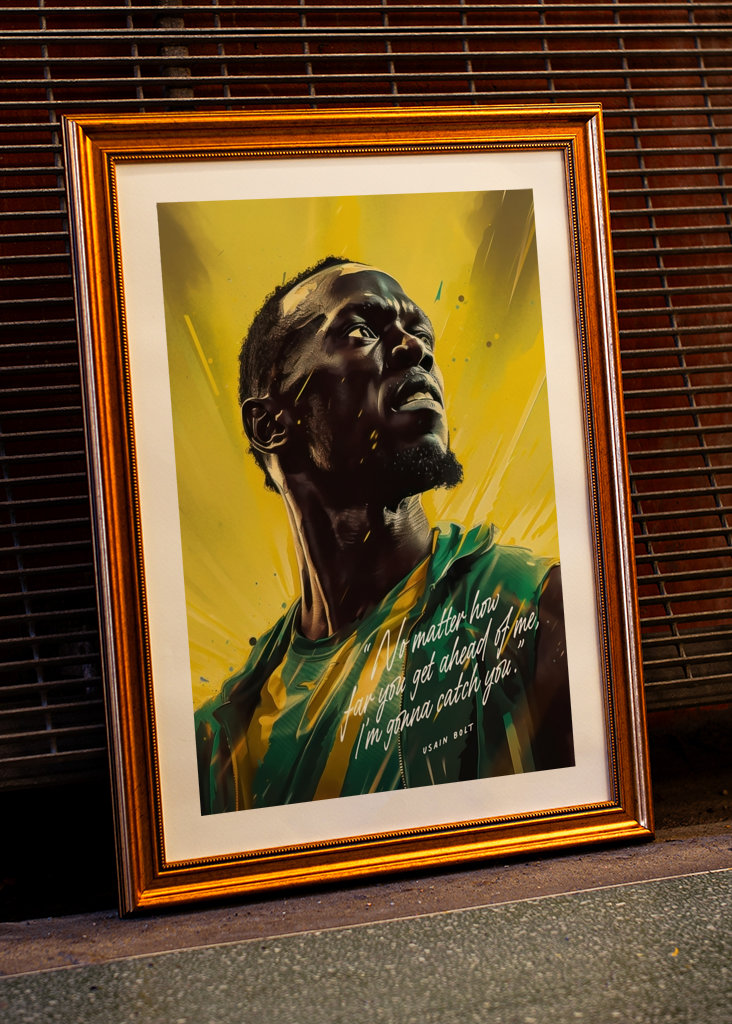 Usain Bolt Art Quote