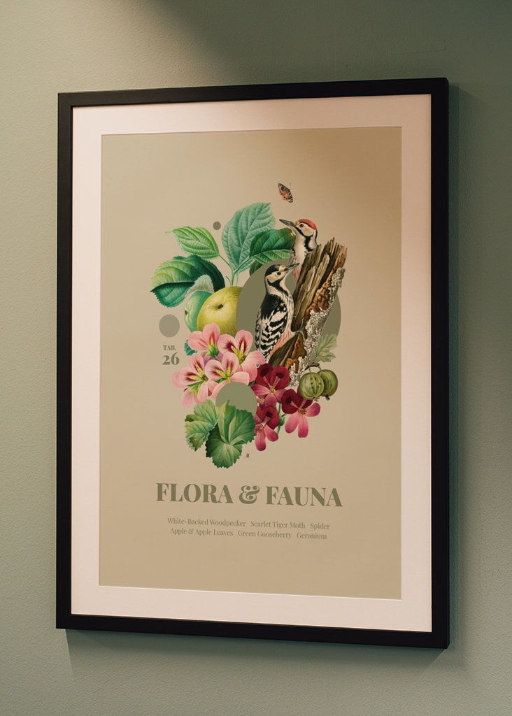 Flora & Fauna with Woodpecker