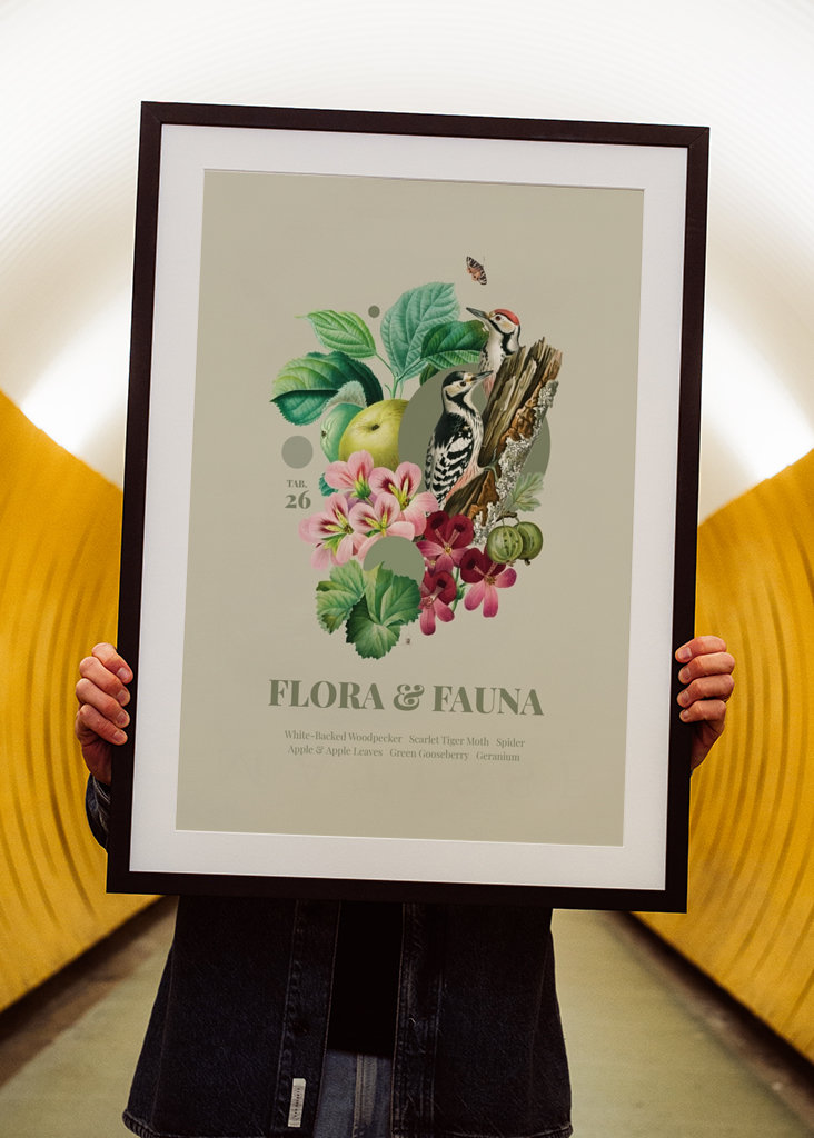 Flora & Fauna with Woodpecker