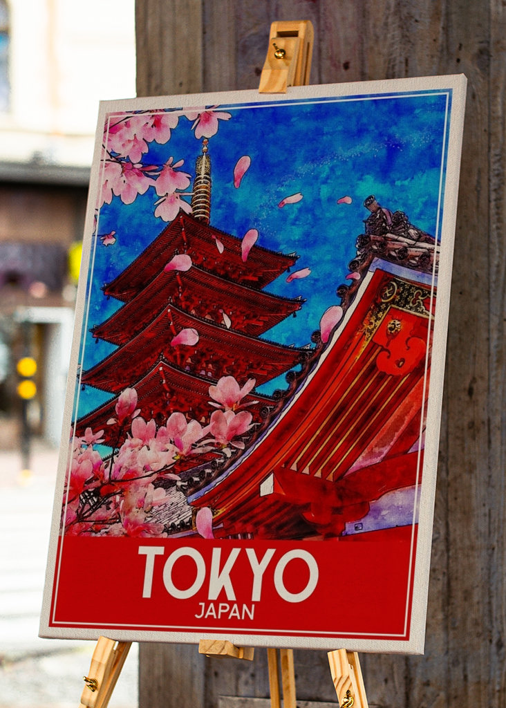 Tokyo Japan Travel Art