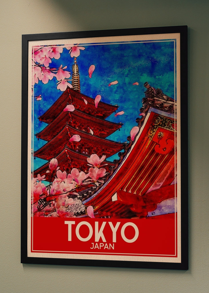 Tokyo Japan Travel Art