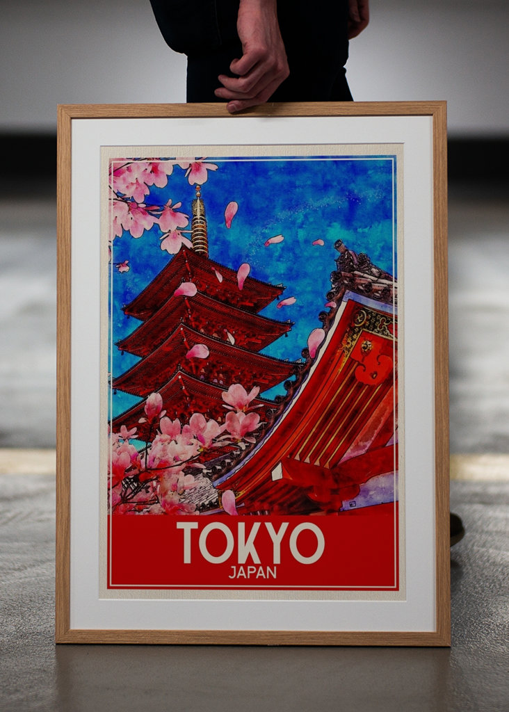 Tokyo Japan Travel Art
