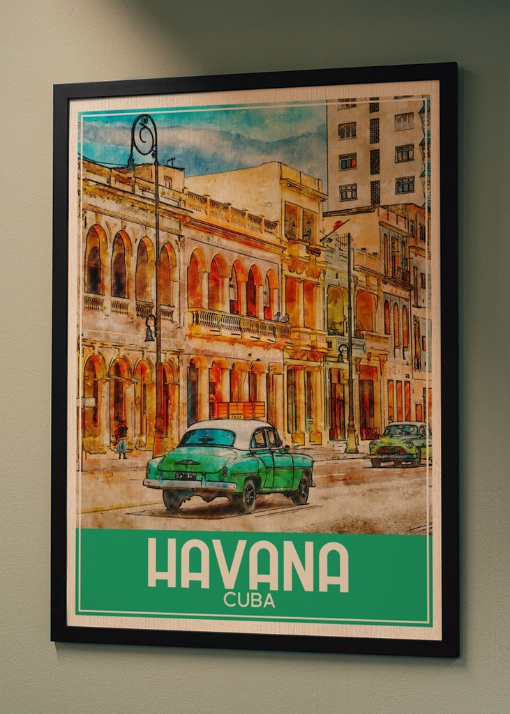 Havana Cuba Travel Art