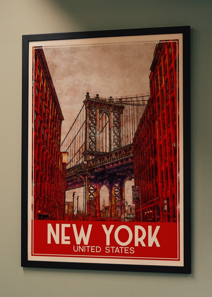 New York USA Travel Art
