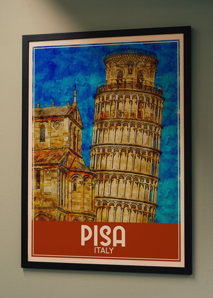 Pisa Italy Travel Art