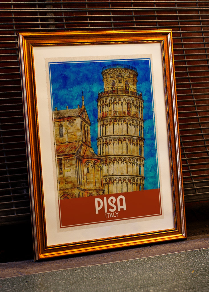 Pisa Italy Travel Art