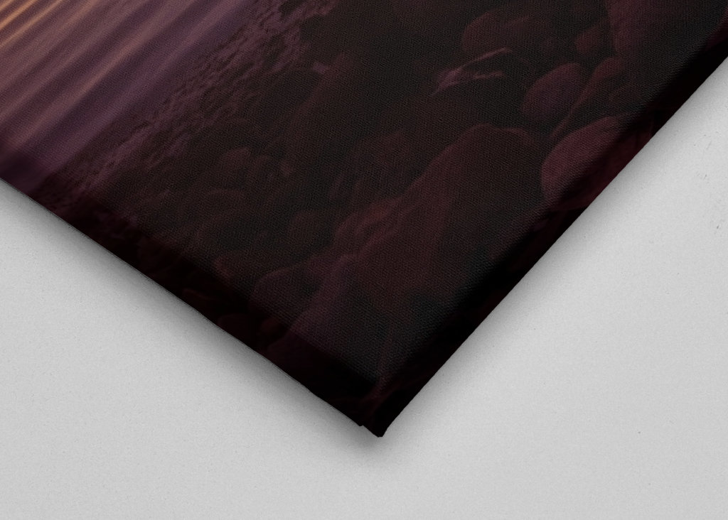 Utsikt over solnedgang over havet 