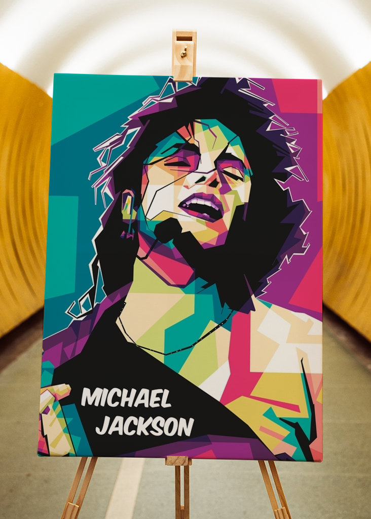 Michael Jackson pop art style