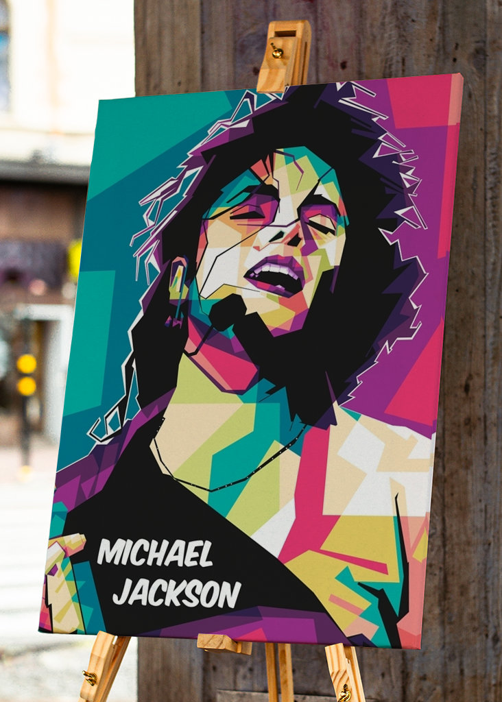 Michael Jackson pop art style