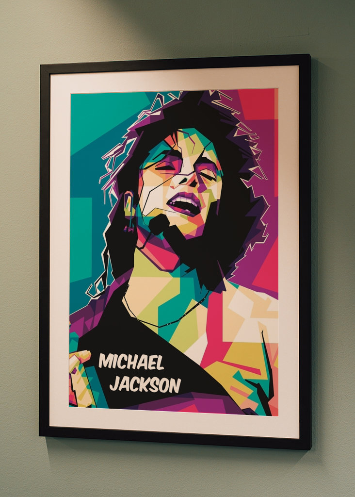 Michael Jackson pop art style
