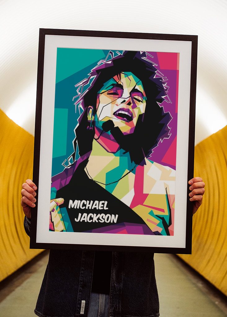 Michael Jackson pop art style
