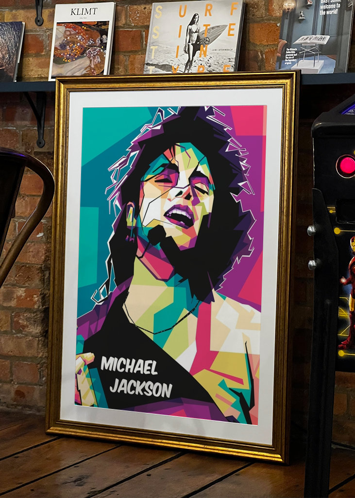 Michael Jackson pop art style