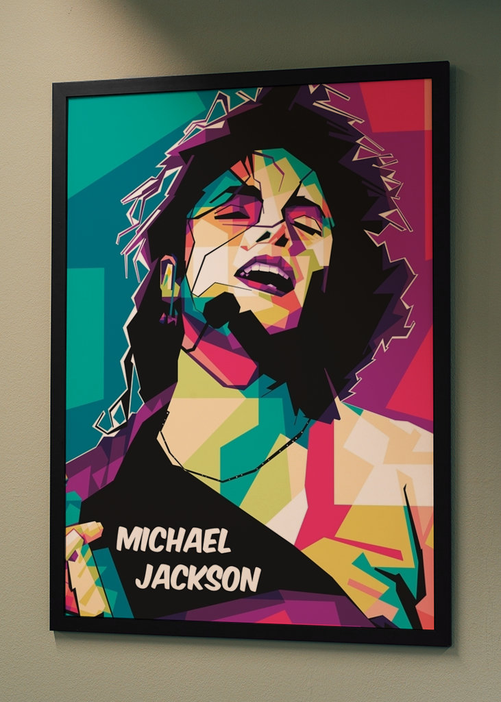 Michael Jackson pop art style