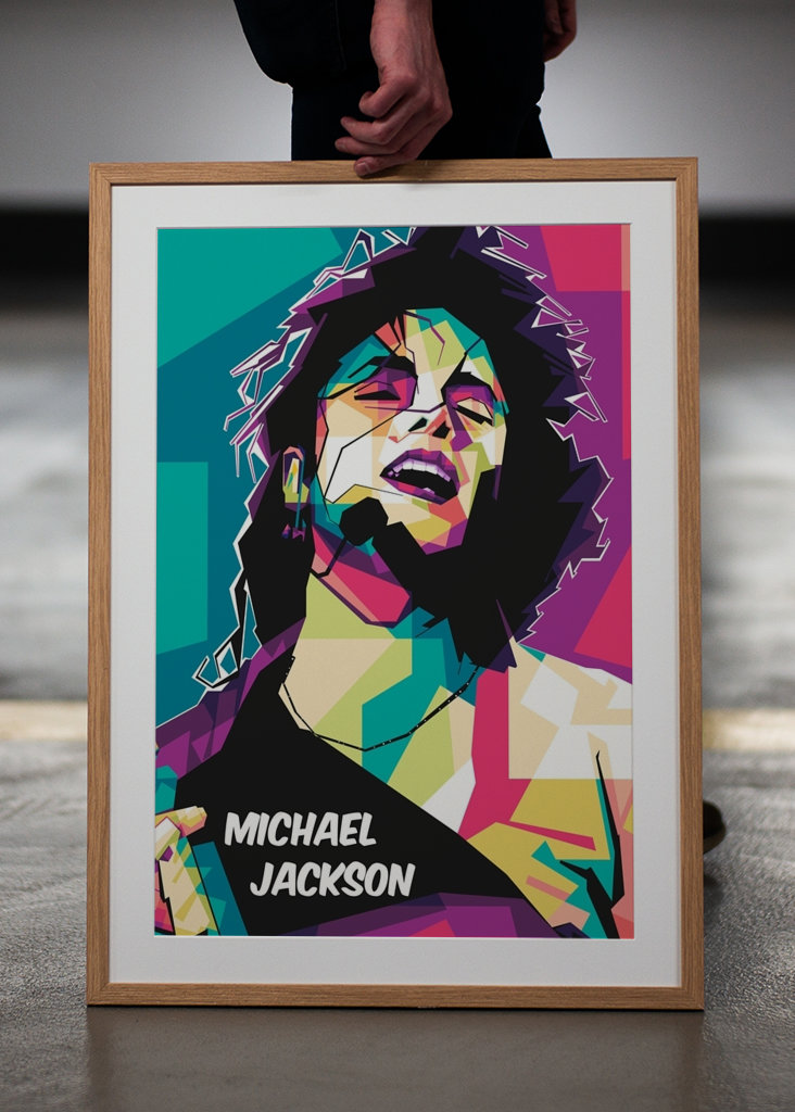 Michael Jackson pop art style