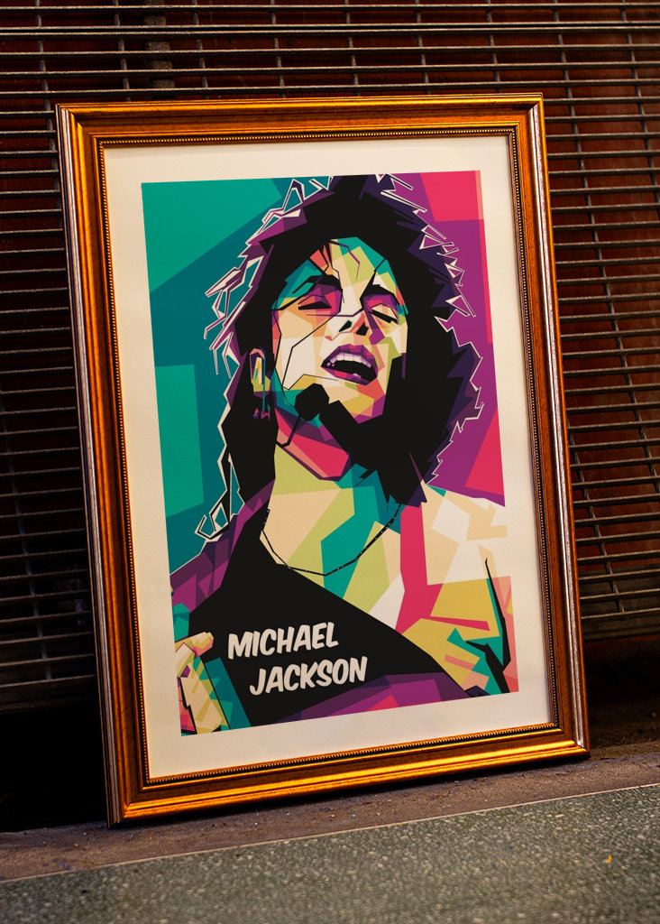 Michael Jackson pop art style